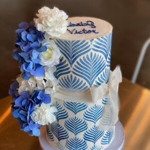 Two Tier Blue Lace